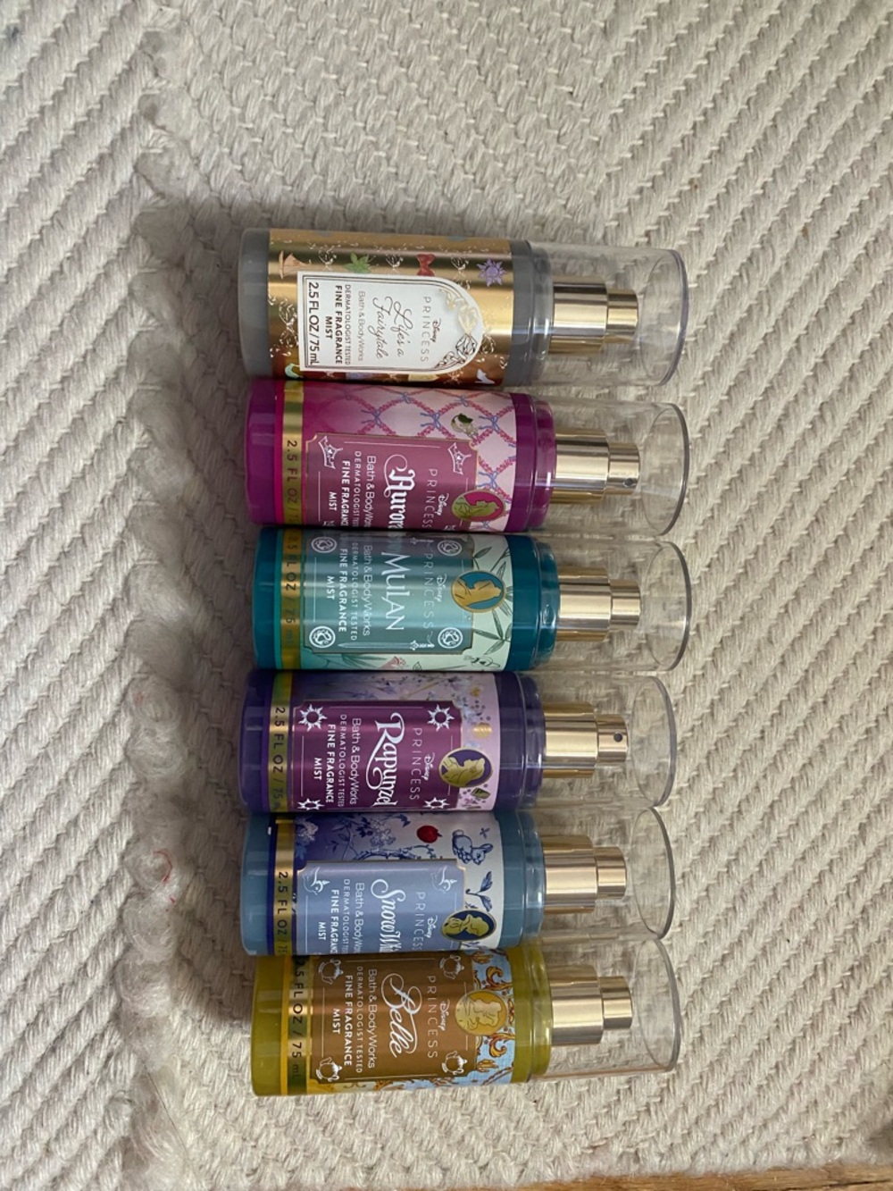 Princess Collection Scented Body Mists - Multi Color Set